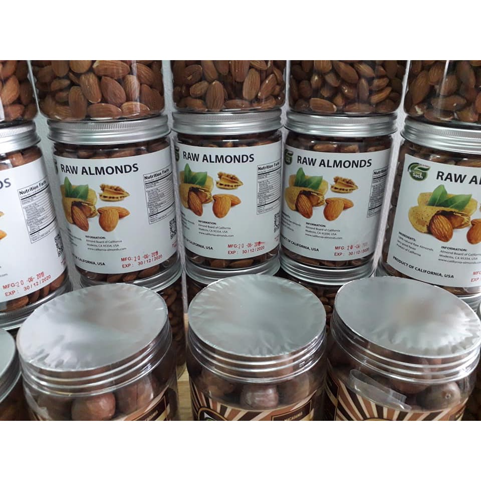 Hạnh Nhân Sống 500G Làm Sữa Hạt Tách Vỏ Loại 1 Chuẩn USA FREE SHIP  Hạt Hạnh Nhân Tươi Sông