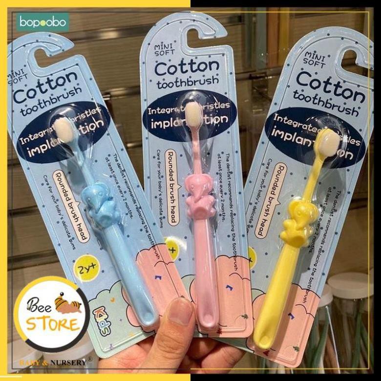 [BÁN LẺ GIÁ SỈ] Bàn chải đánh răng cotton trẻ em siêu mềm, Bàn chải cho bé