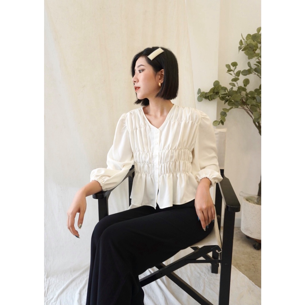 [ 26Studio ] Áo kiểu sơ mi Johanna Shirt