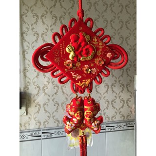 Liễn nhung đỏ trang trí tết