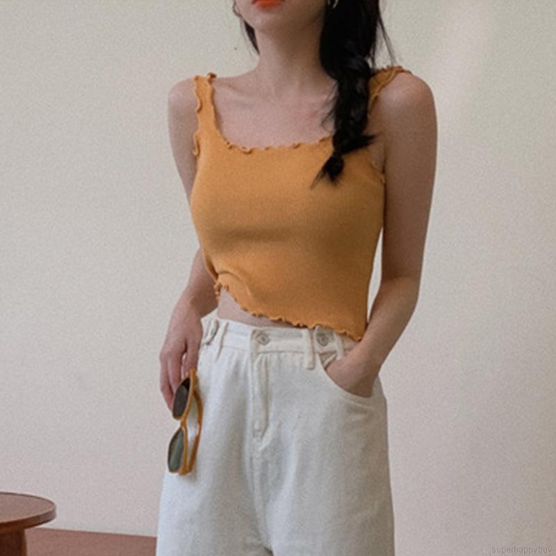 Áo Camisole Trơn Màu Xinh Xắn Dành Cho Nữ | BigBuy360 - bigbuy360.vn