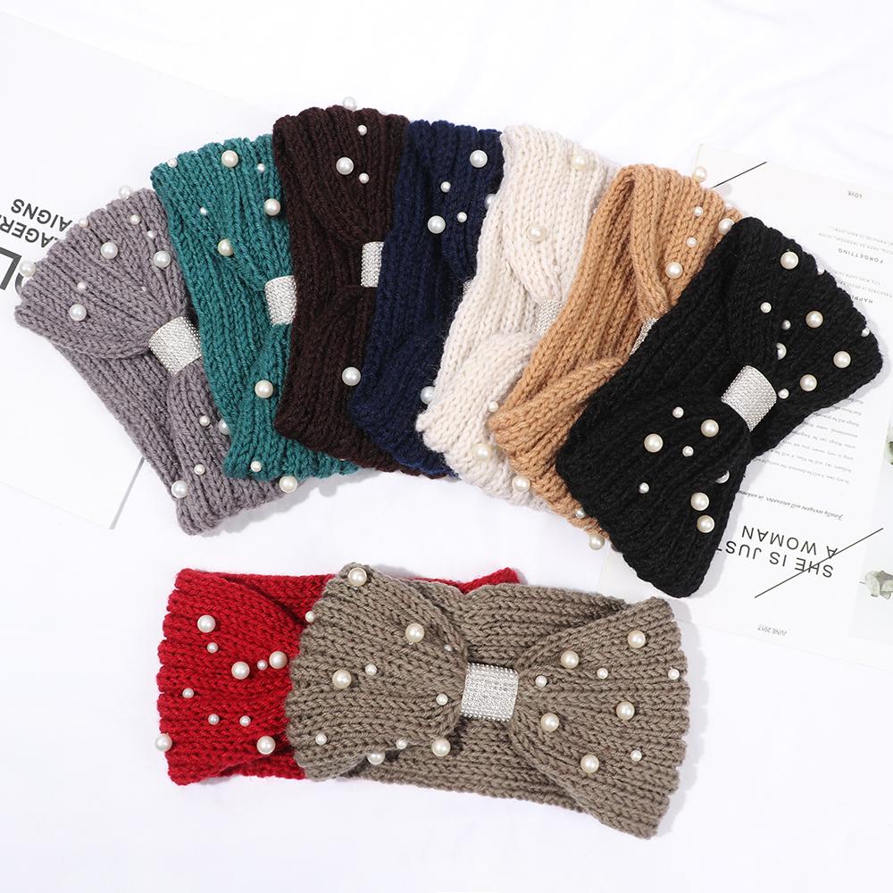 Băng Đô Cài Tóc Đính Ngọc Trai Thời Trang Mùa Đông