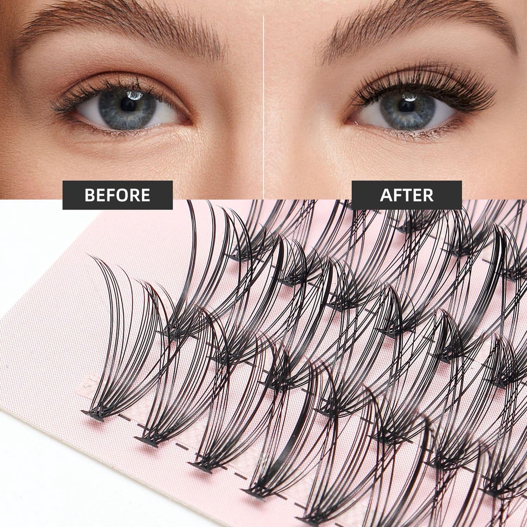 Set 100 Cụm Lông Mi Giả 8-16mm Chuyên Dụng