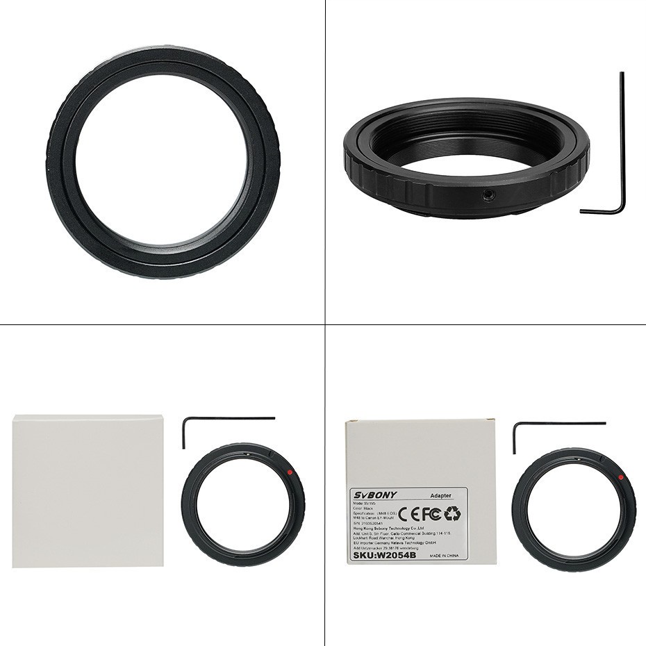 Vòng nối chữ T SVBONY SV195 thích hợp cho máy ảnh Canon EF Port SLR