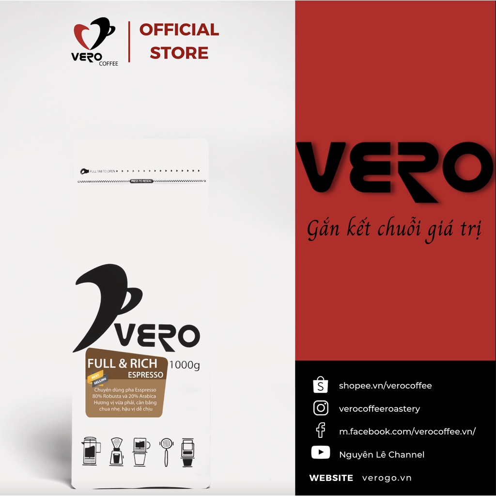 Cà Phê Hạt Vero Full & Rich Espresso