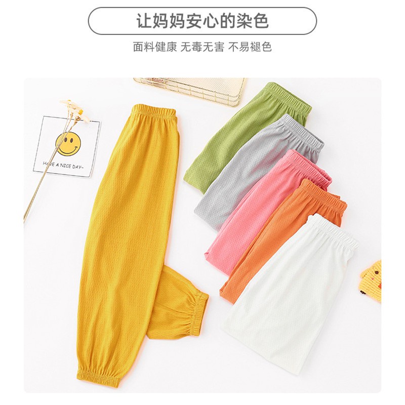 Quần Dài Cotton Màu Trơn Thời Trang Xuân Hè Cho Bé 100-160cm