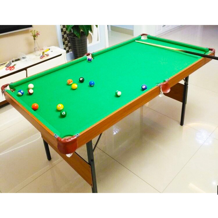 ⚜️ Đồ chơi bàn Bi-A cỡ lớn 1.4m chất liệu bằng gỗ mặt nỉ Table Top Pool Table TTP-140 giúp giải trí sau giờ học