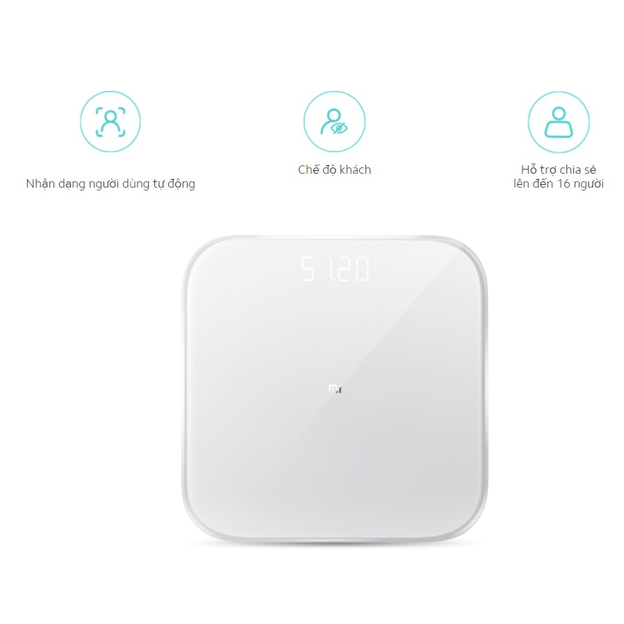 Cân Thông Minh Xiaomi Smart Scale 2 - NUN4056GL - Hàng Chính Hãng - Bản Quốc Tế - Digiworld