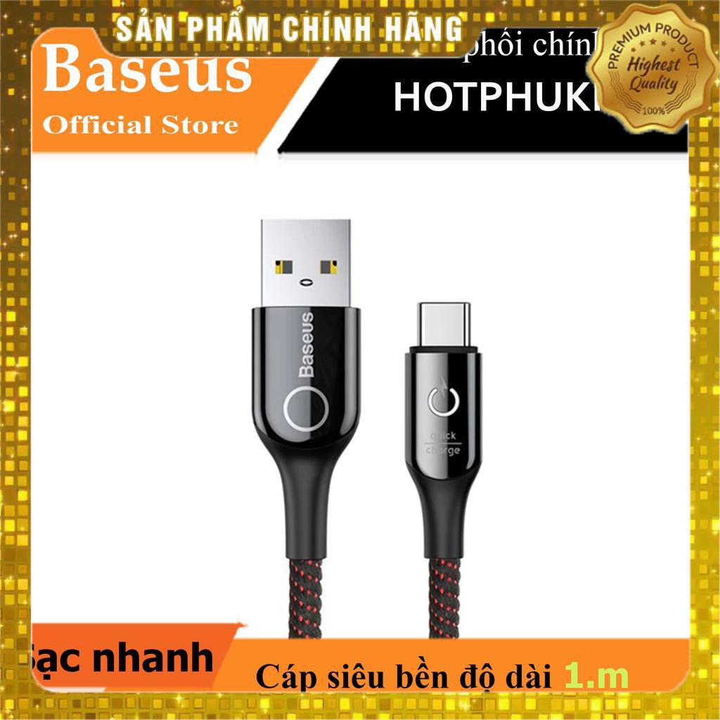 Dây Cáp sạc Type-C tự ngắt hiệu Baseus C Shape Light (2.4A, LED, Intelligent power-off)- Hàng chính hãng