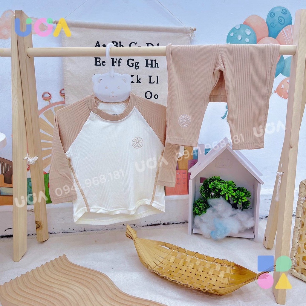 HRNEE - Bộ dài tay modal 9m - 4Y