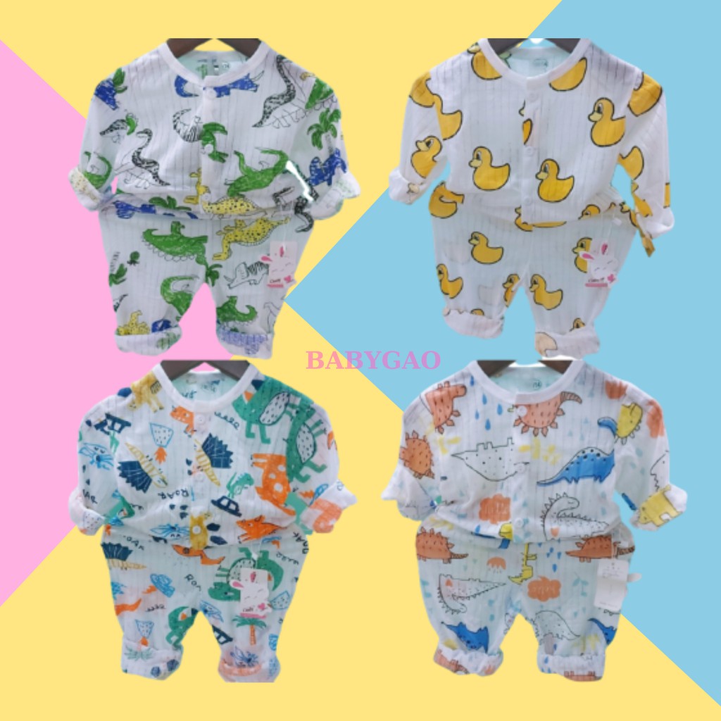 Set bộ đồ cho bé BabyGao đồ ngủ bé trai, đồ ngủ bé gái chất cotton xuất nhật mẫu mới 2020