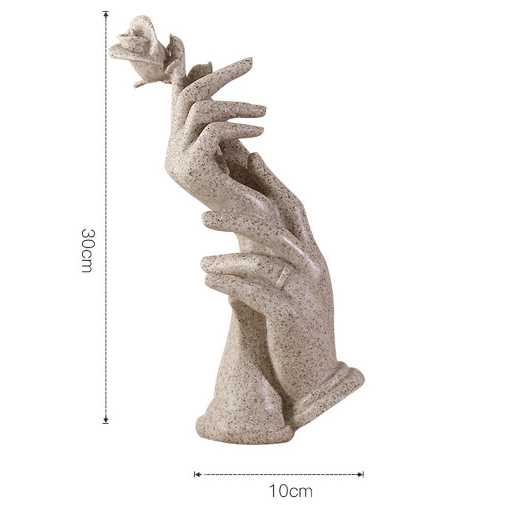 Bức tượng trang trí hình bàn tay bằng nhựa resin phong cách sáng tạo thích hợp trang trí nhà cửa