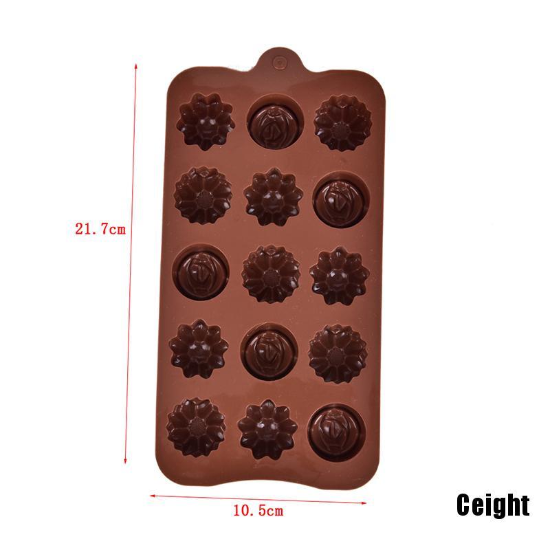Khuôn bánh hình hoa hồng bằng silicon