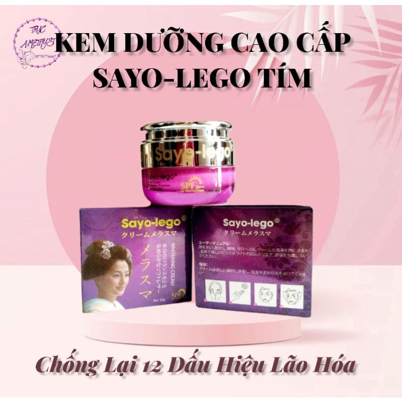 KEM DƯỠNG TRẮNG DA CAO CẤP SAYO-LEGO TÍM