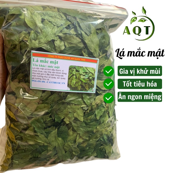 1KG Lá Mắc Mật (Móc Mật) Khô Lạng Sơn Sấy Lạnh, Làm Gia Vị Heo Quay, Vịt - Gà Quay Thơm Ngon