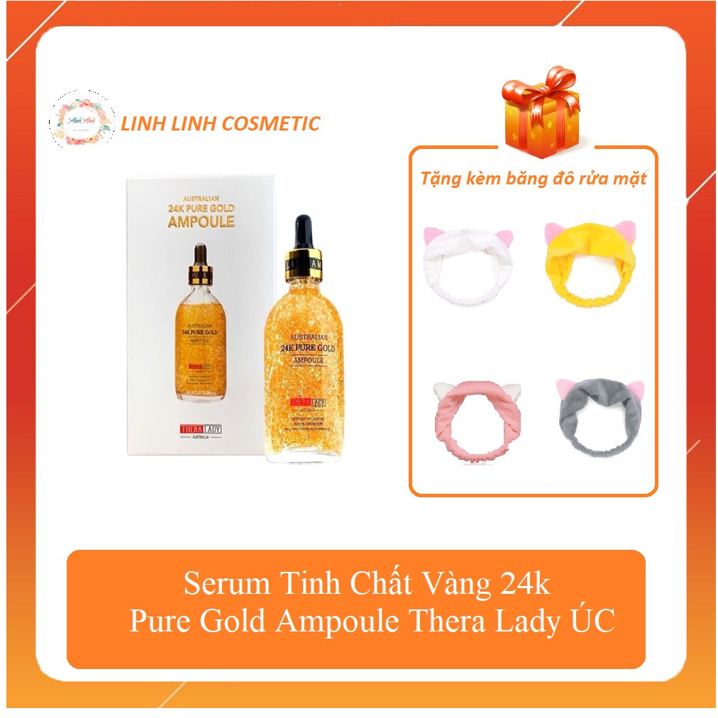 Serum Tinh Chất Vàng 24k Pure Gold Ampoule Thera Lady 100ml Úc