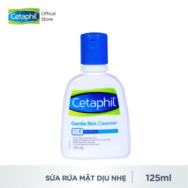 Sữa rửa mặt cetaphil 125ml chai nhỏ ( chính hãng date mới nhất)