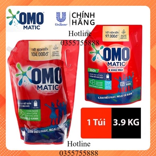 Nước giặt OMO Matic cửa trên Túi 3.9 kg (Đỏ)