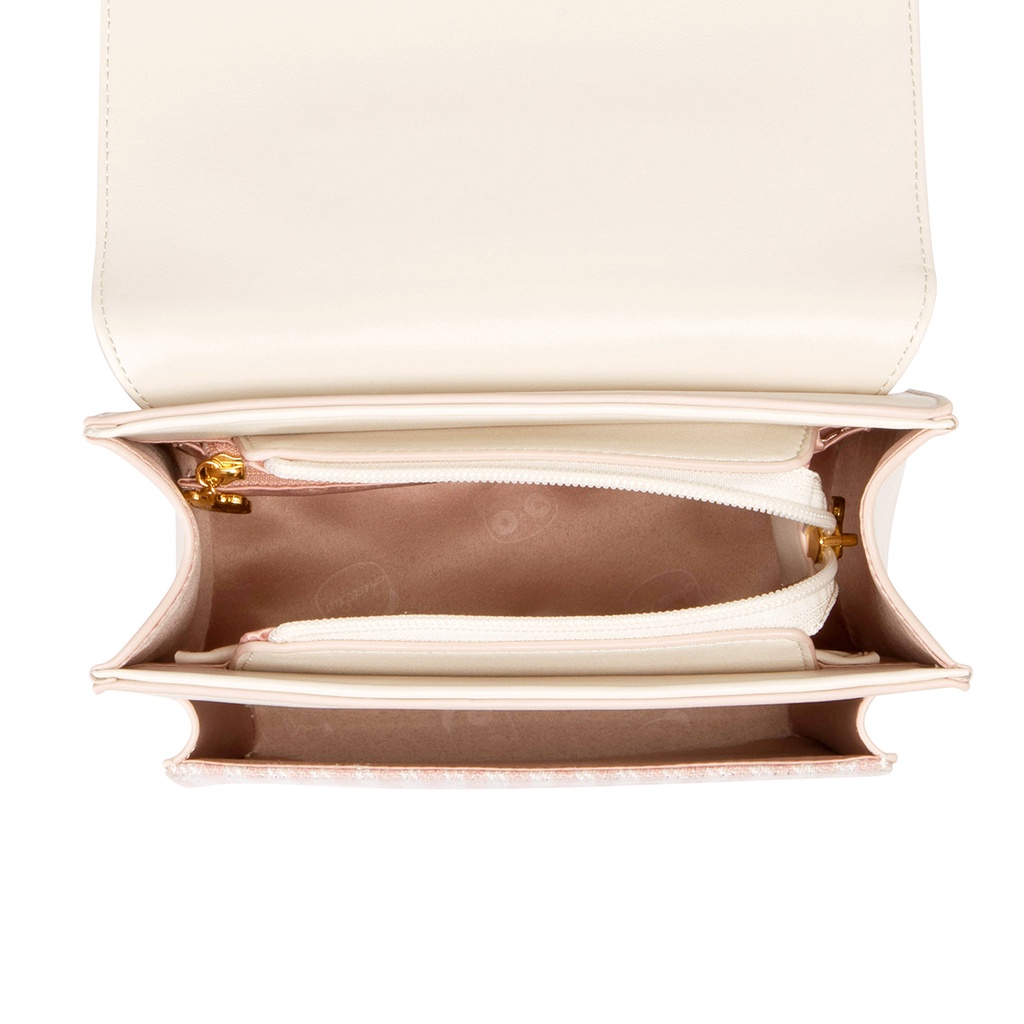 Ba lô nữ đẹp Just Star dễ thương đi làm đi chơi du lịch charm gấu hồng trắng ViAnh Store 172899