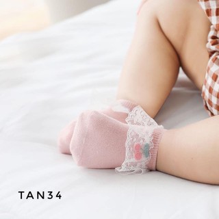 Tất cổ ngắn nơ cherry TAN34