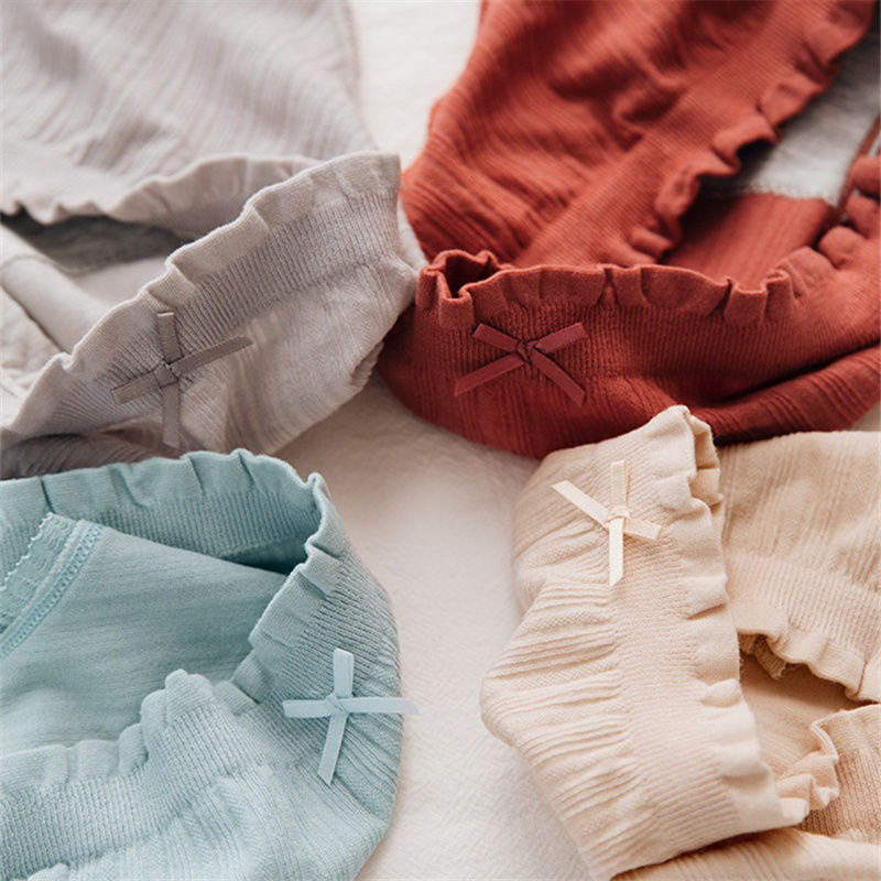 Quần lót nữ phối ren cotton kháng khuẩn xuất nhật, co giãn 4 chiều có túi zip cho 40-60kg QL8