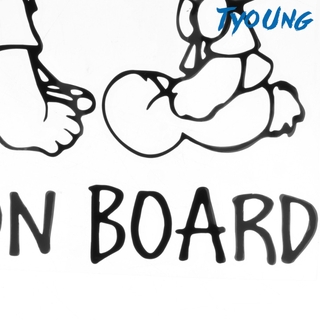 Decal Dán Xe Hơi Chữ Baby On Board And Teddy