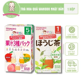 Trà hoa quả Wakodo Nhật Bản cho bé từ 5 tháng tuổi (date t8/2023)