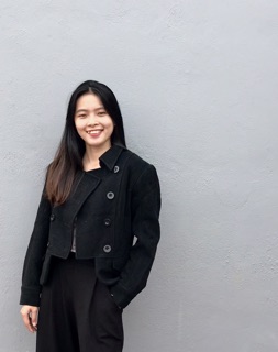 Áo khoác dạ đen ngắn