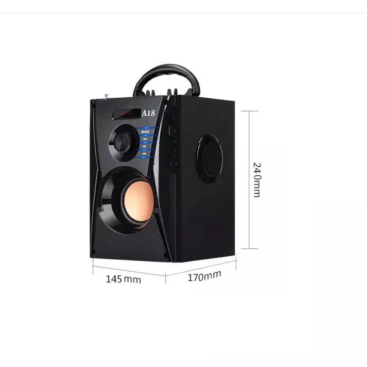[Tặng Kèm Micro] Loa Karaoke Bluetooth Di Động, Loa Kẹo Kéo Mini Bluetooth A18 Âm Thanh Cực Hay, Bass Siêu Trầm