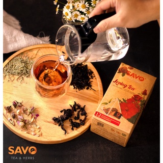 Trà Loving tea SAVO - Trà thảo mộc (trà đen, hoa hồng, hibiscus, hương thảo)