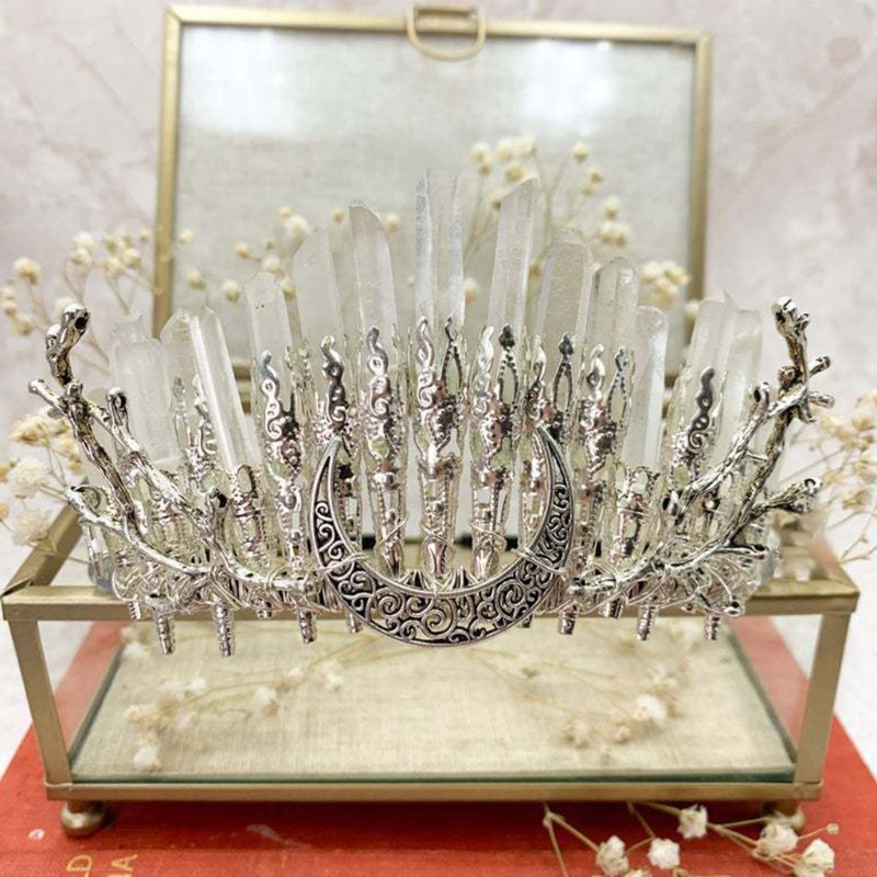 Vương Miện Đính Pha Lê Phong Cách Gothic Cổ Điển Cho Nữ