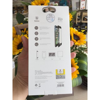 Kính cường lực full màn cho iPhone 7 Plus/iPhone 8 Plus - hiệu Baseus