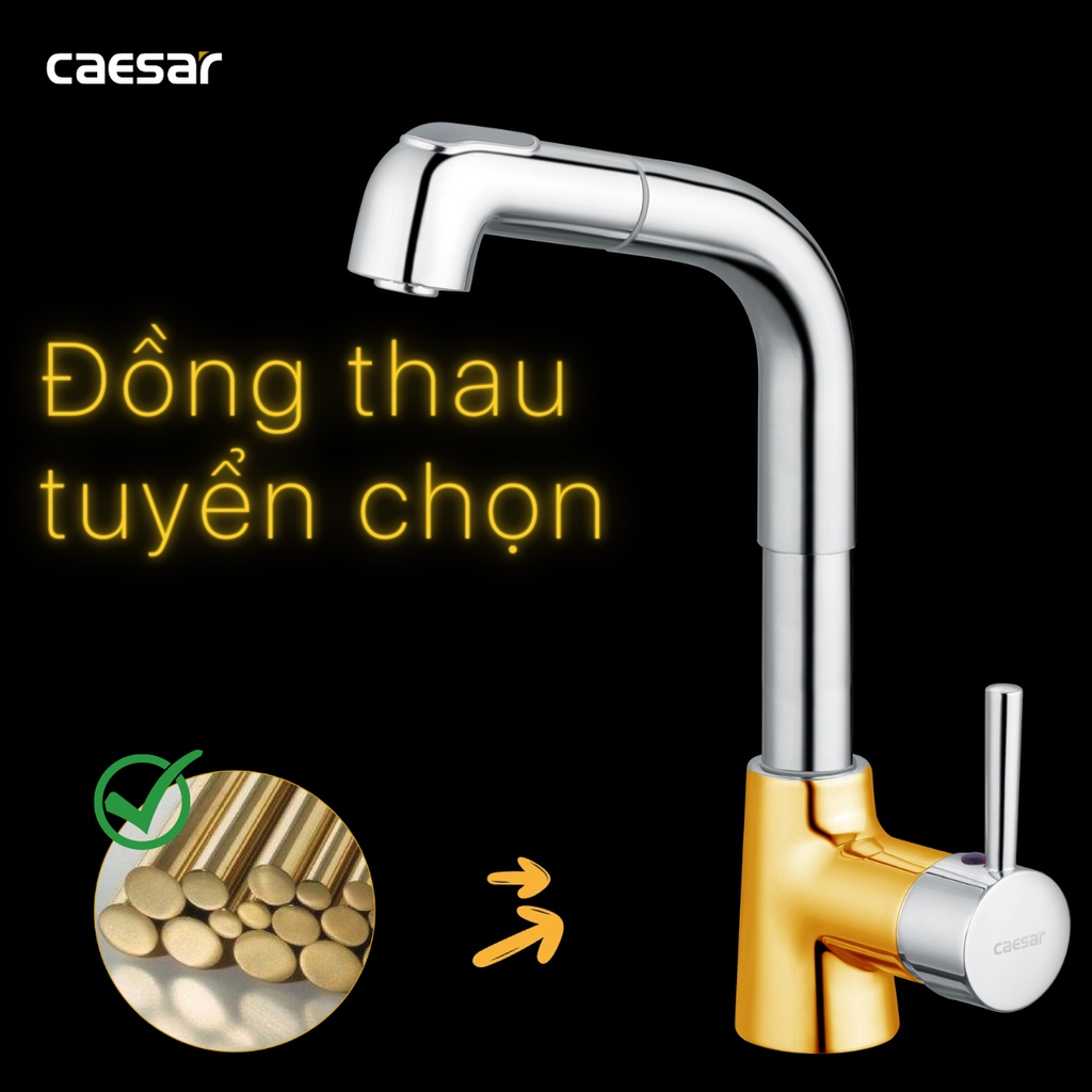 Vòi Lavabo Cao Nóng Lạnh - B900CU CAESAR