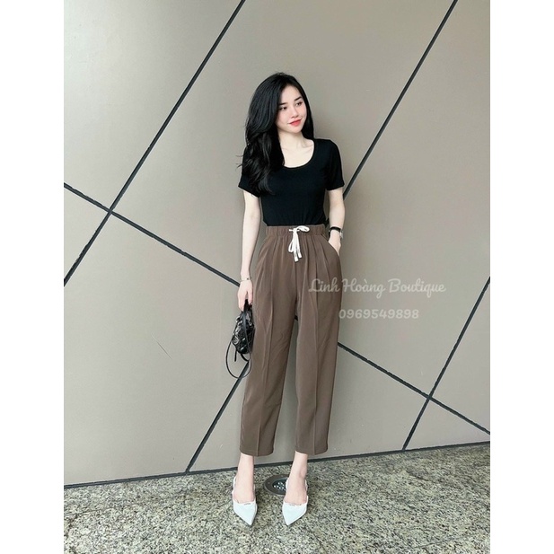 Quần Baggy Ruby Lưng Chun Dáng Đứng