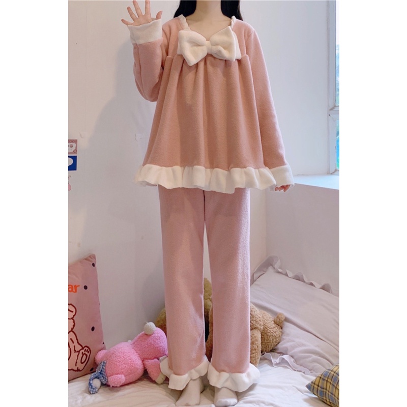 Đầm Ngủ Bằng Lông Cừu San Hô Dày Thời Trang Thu Đông Dành Cho Nữ 2021 796c- * | BigBuy360 - bigbuy360.vn