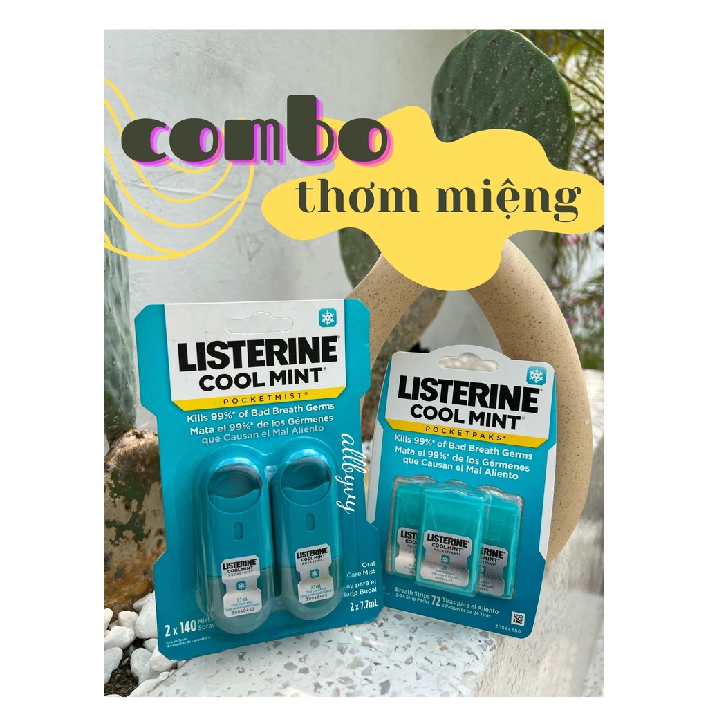 Allbyvy | Combo thơm miệng Listerine