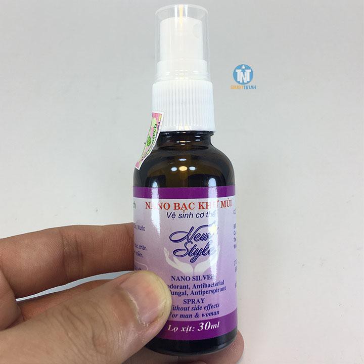Nước nano bạc cao cấp sát khuẩn khử mùi PG Greentech - 30ml/ Hộp 10 lọ