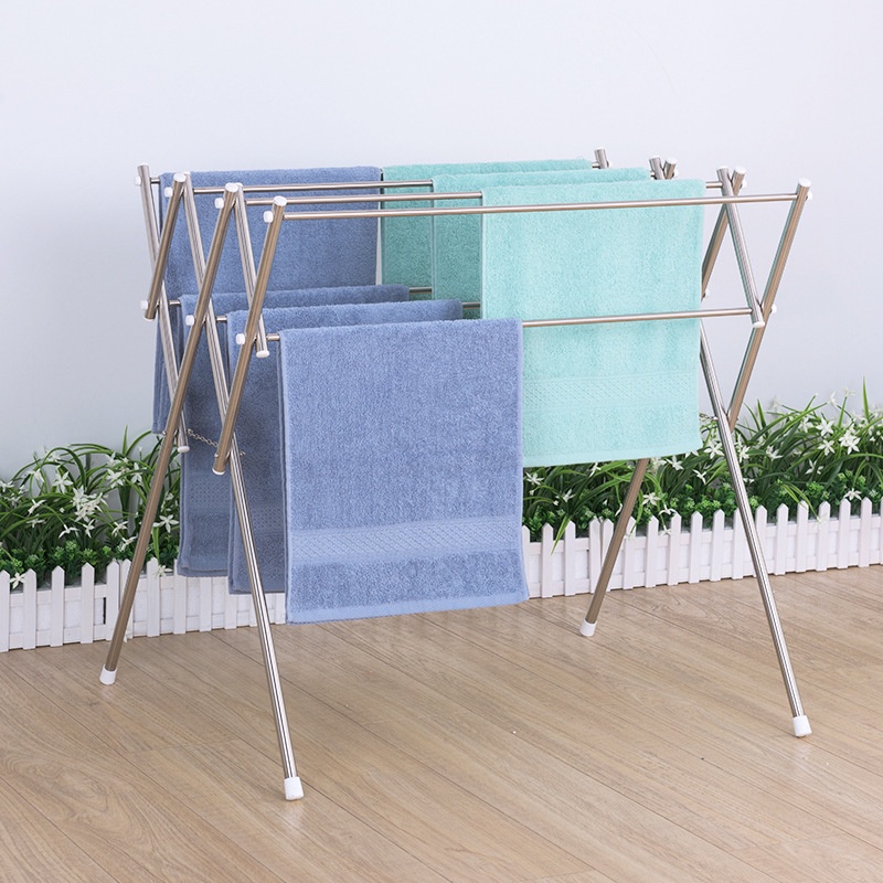 Giá phơi đồ NAFENAI bằng thép không gỉ kê sàn nhà tắm/cửa sổ tiện dụng