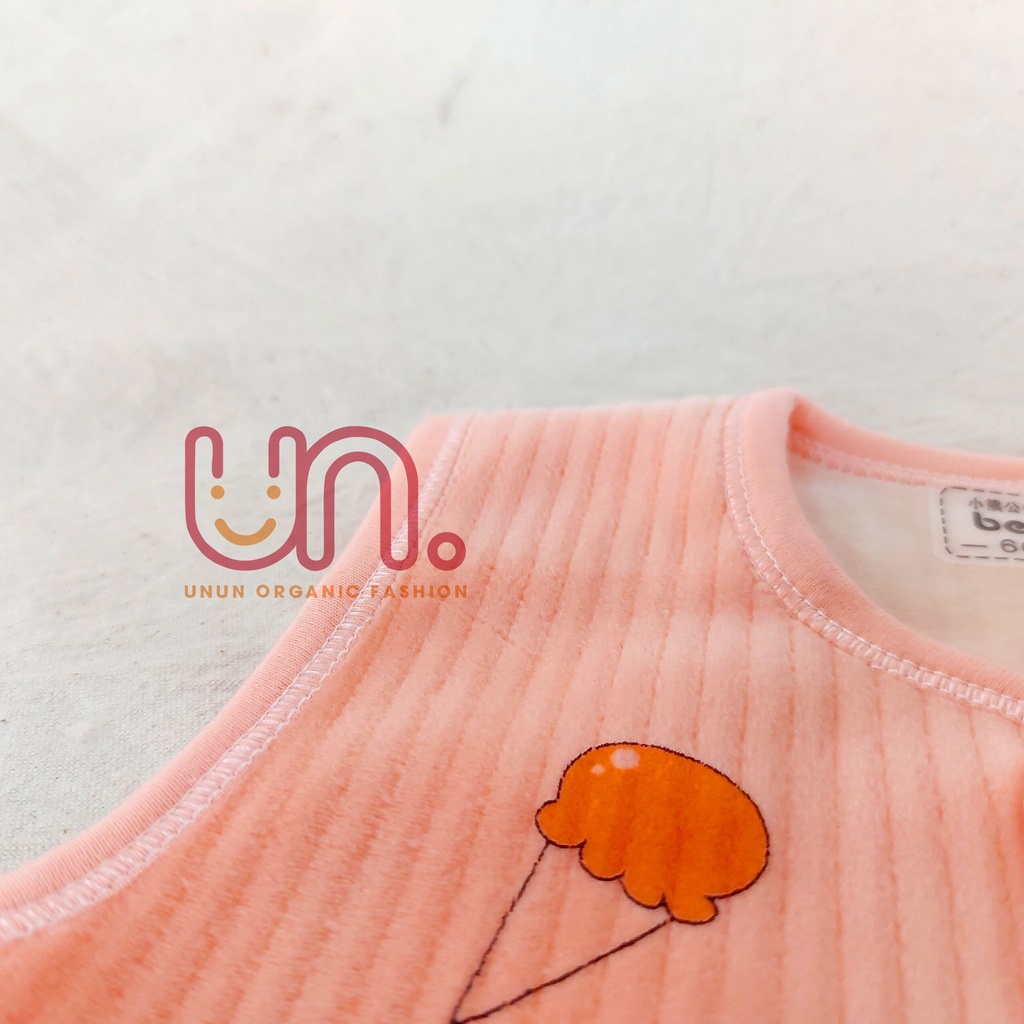 [HÀNG CAO CẤP] Áo Gile Cho Bé Sơ Sinh Họa Tiết Đáng Yêu, Chất Nhung Mềm Mại, Không Gây Kích Ứng Da - Unun kids - B115