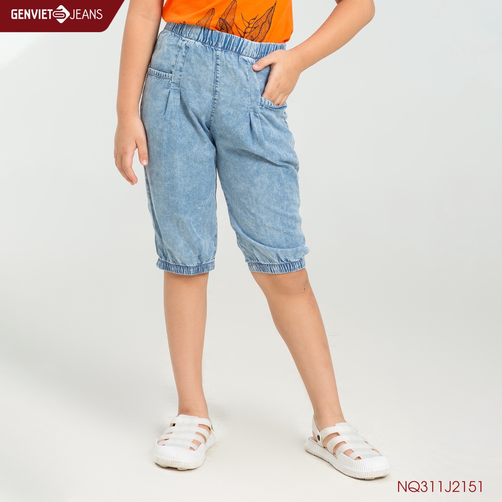Quần Dài Jeans Bé Gái Thời Trang Genviet NQ311J2151