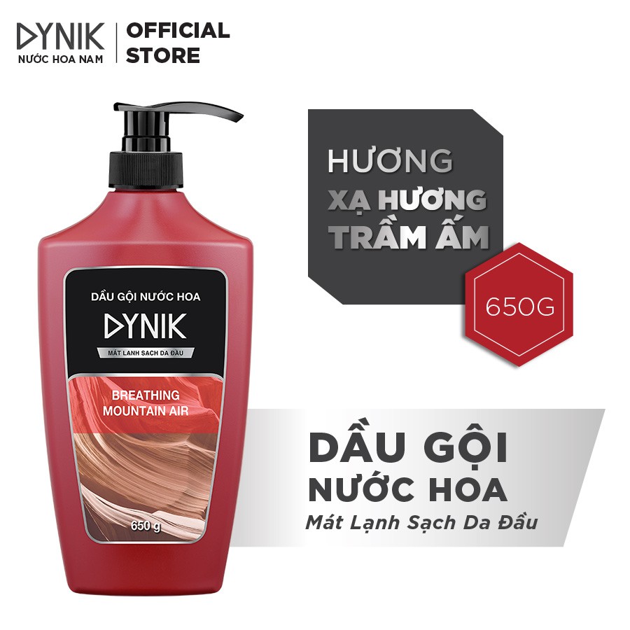 Combo tắm gội nam Dynik - Xạ hương trầm ấm 650g/chai