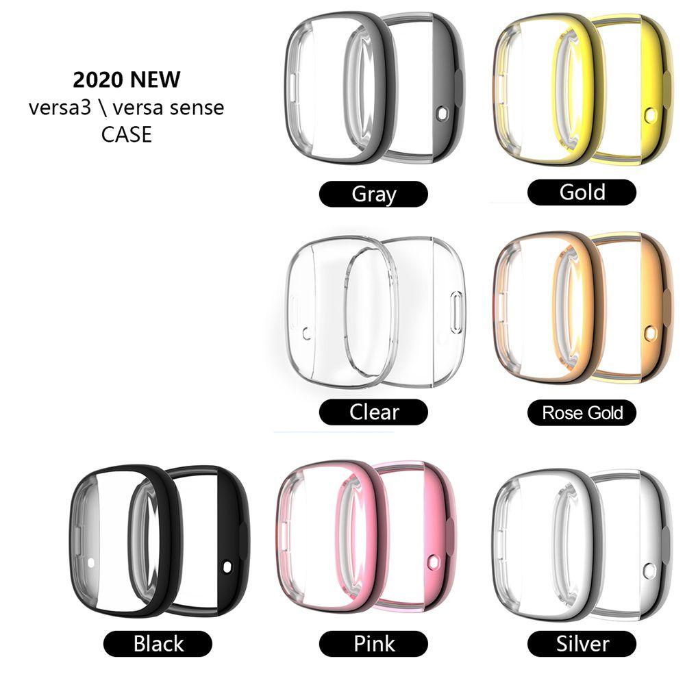 Ốp Bảo Vệ Bằng TPU Mềm Trong Suốt HD Chống Trầy Cho Fitbit Versa 3 Fitbit Sense