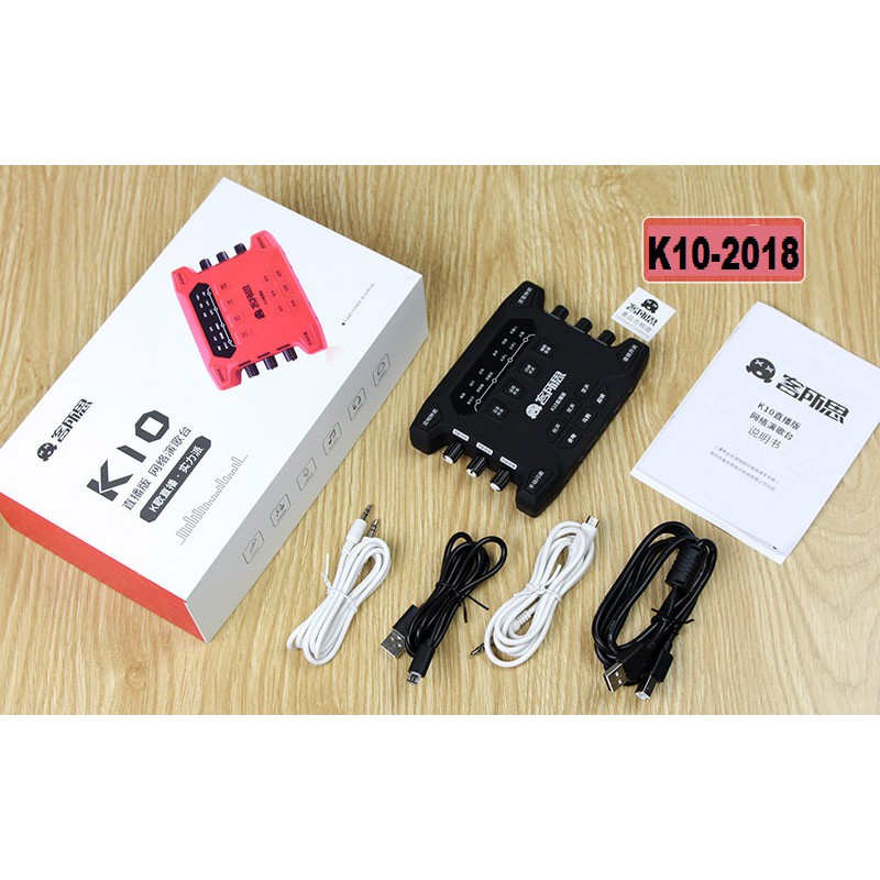 SOUND CARD XOX K10 PLUS BẢN NÂNG CẤP MỚI NHẤT TỪ KS108 VÀ K10 CŨ - K10 2018 ( Ảnh Thật - Chuẩn Như Hình )