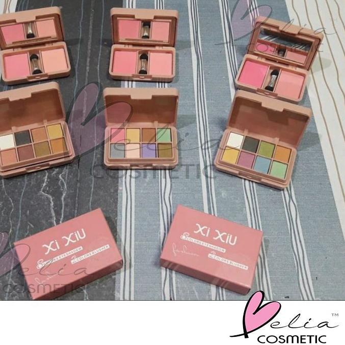 (Hàng Mới Về) Bảng Phấn Mắt Belia Xiu 2 Trong 1 8 Màu (Uoe-491) Belia Xiu & Má Hồng | 2 Màu | BigBuy360 - bigbuy360.vn