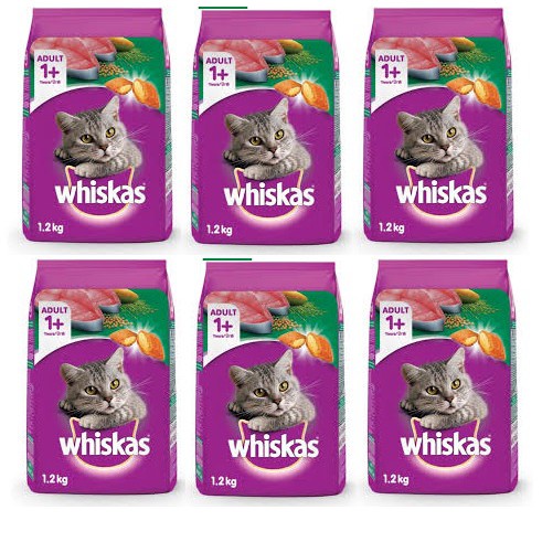 Hạt Whiskas cho mèo gói 1,2kg vị cá thu cá ngừ cá biển 1,1kg cho mèo con PETTOOLS