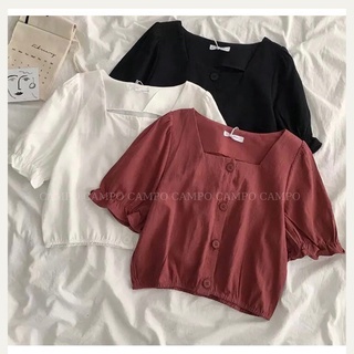 Áo Croctop cổ vuông CAMPO