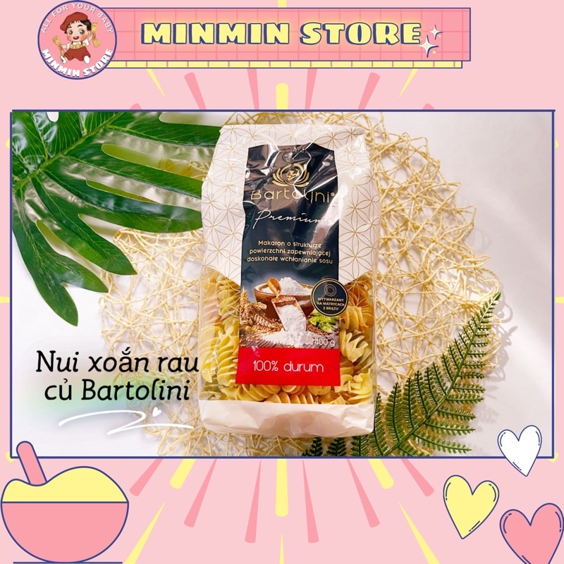 NUI XOẮN RAU CỦ BARTOLINI 400G