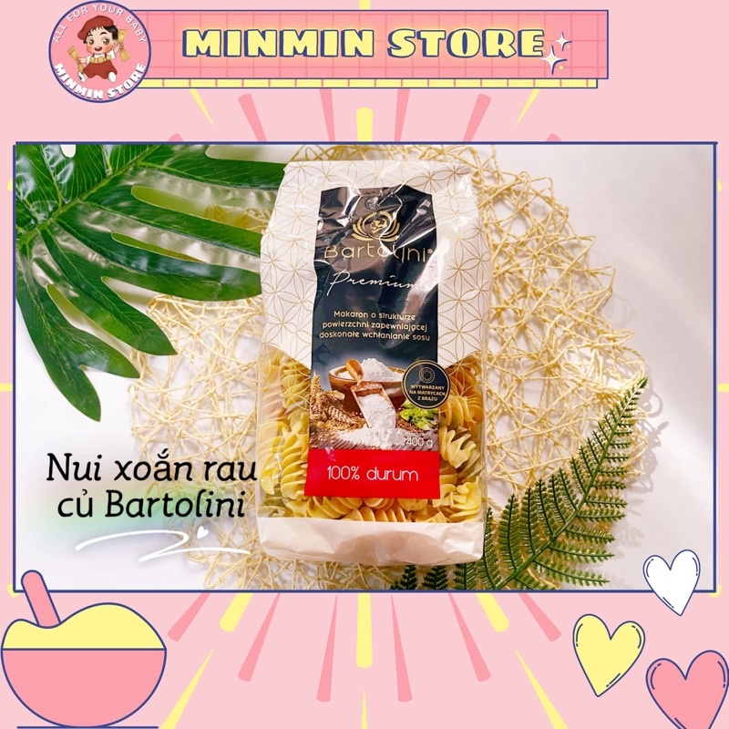 NUI XOẮN RAU CỦ BARTOLINI 400G