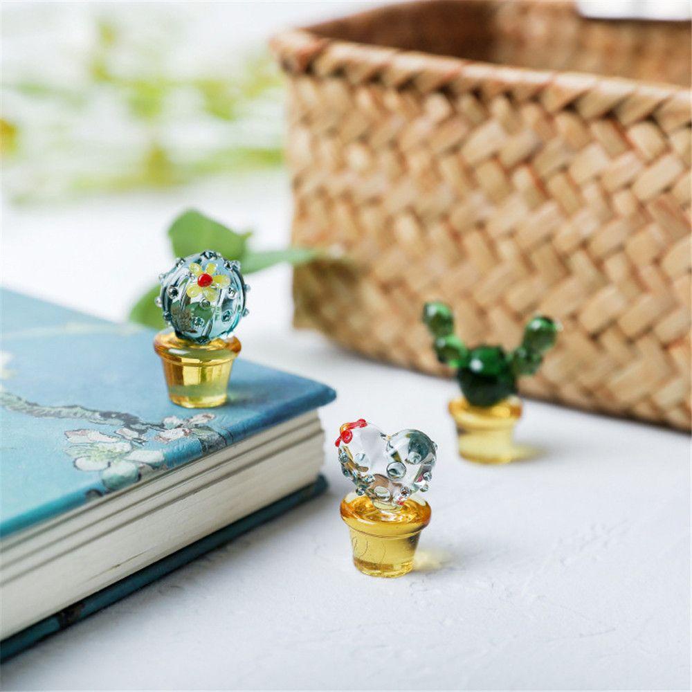 CONOPERY Cây Xương Rồng Bằng Kính Dùng Trang Trí Nhà Cửa / Sân Vườn / Tiểu Cảnh