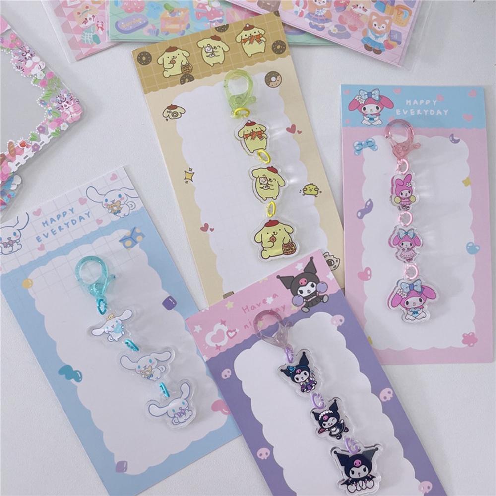 SANRIO Móc Khóa Hình Kuromi Melody Hoạt Hình Đáng Yêu